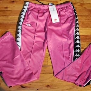Kappa pink snap away pants